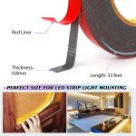 Double Sided Tape, Heavy Duty Mounting Tape, 33FT x 0.4IN Adhesive Foam Tape 3M Quality for Home Office Car Automotive Decor - Image 3